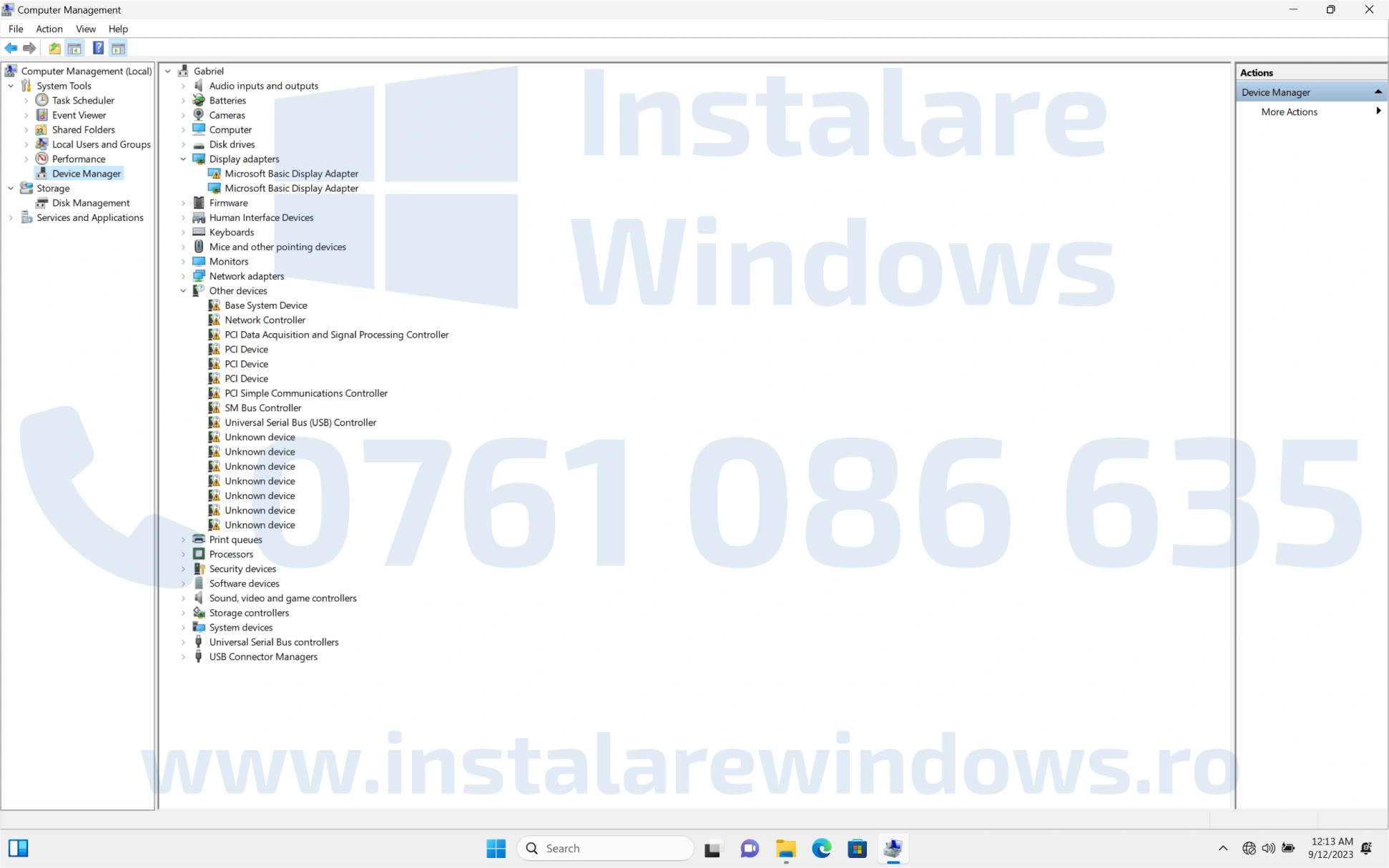 Instalare drivere